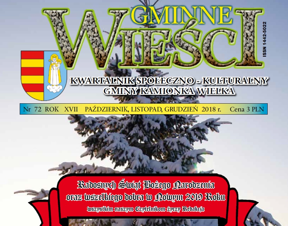 6.12.2018 Kwartalnik Gminne Wieści
