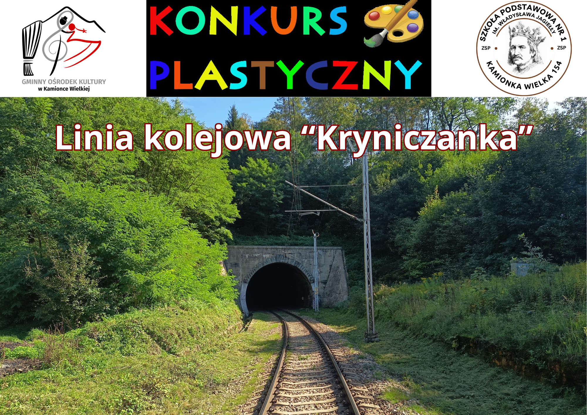 Informacja dla uczestników Gminnego Konkursu Plastycznego  pt. „Linia kolejowa Kryniczanka”