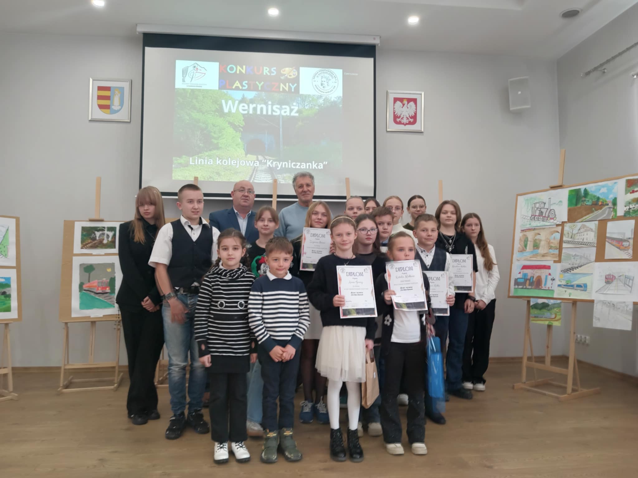 Gminny Konkurs Plastyczny Linia kolejowa „Kryniczanka”
