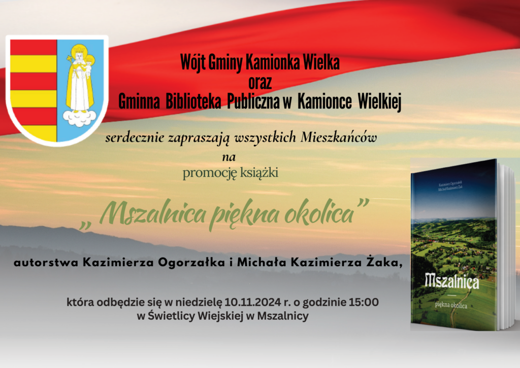 Promocja książki- Mszalnica- piękna okolica
