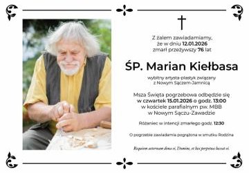 Informacja o uroczystościach pogrzebowych